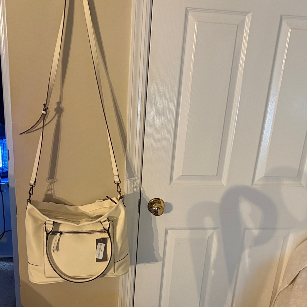 Style and‎ co tote Hudson with crossbody strap in Alabaster nwt